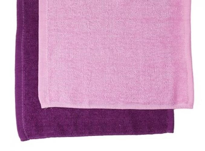 Набор полотенец в корзинке Collorista Violet, (2 шт.), 100% хлопок, 30 х 30 см, 340 гр/м2