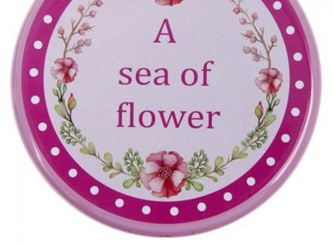 Шкатулка металл A sea of flower 10х10х7 см