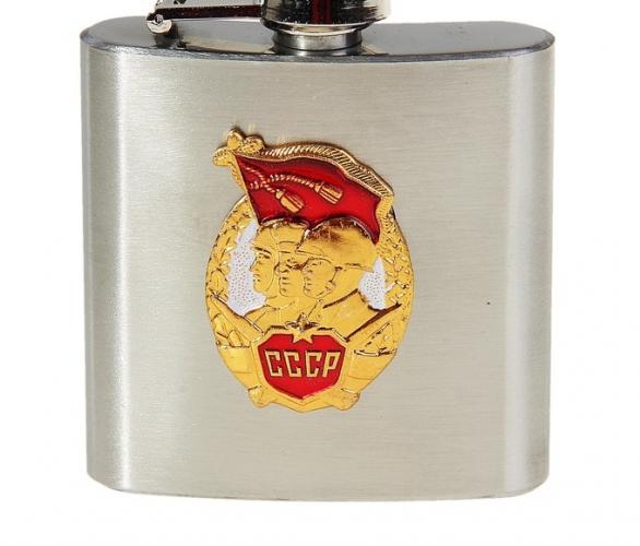 Фляжка 90 мл металлическая Солдаты СССР
