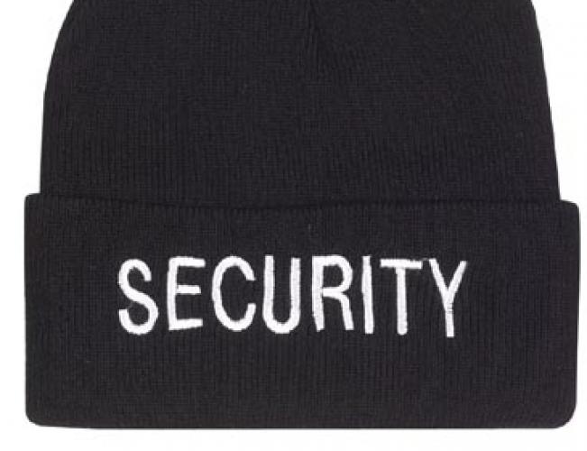 Черная шапка SECURITY  ― Тел 8-495-741-86-12 Бронза скульптуры вазы  подарки, статуэтки, пепельницы, лопатки для обуви, ключницы, шкатулки для украшений, кувшины и многое другое EMAIL a7418612@yandex.ru
