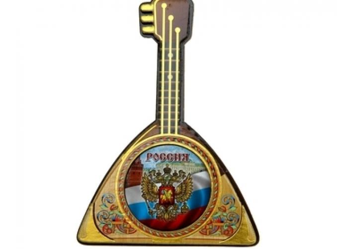 Магнит в форме балалайки «Россия»
