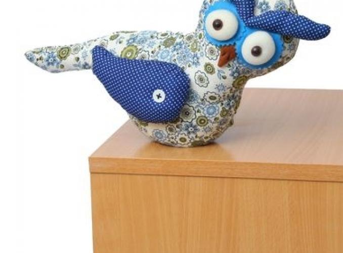 Мягкая игрушка Совушка, выразительные брови