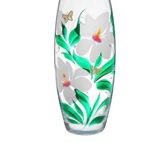 Ваза Flora Цветочная фантазия белые цветы