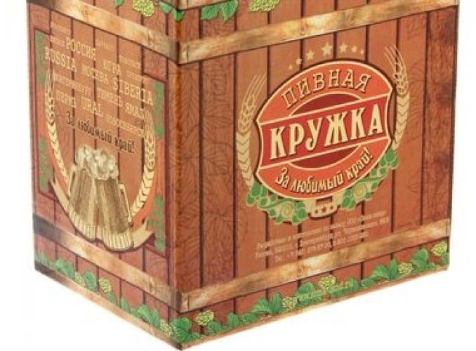Кружка пивная «Россия», 500 мл, керамика, деколь
