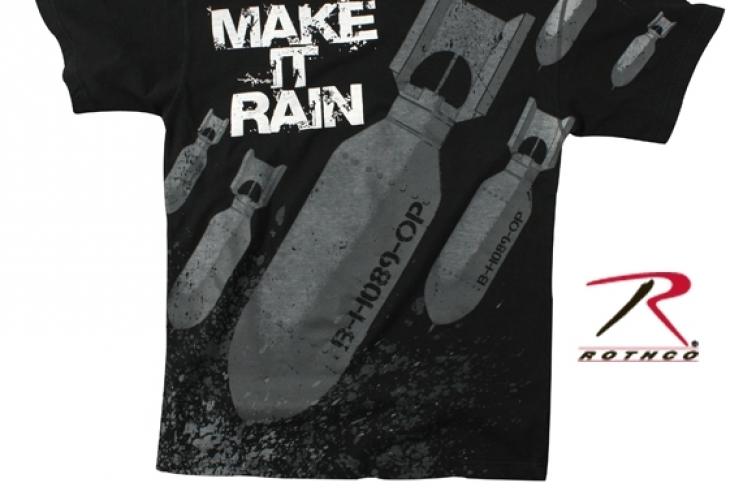 Черная футболка MAKE IT RAIN  ― Тел 8-495-741-86-12 Бронза скульптуры вазы  подарки, статуэтки, пепельницы, лопатки для обуви, ключницы, шкатулки для украшений, кувшины и многое другое EMAIL a7418612@yandex.ru