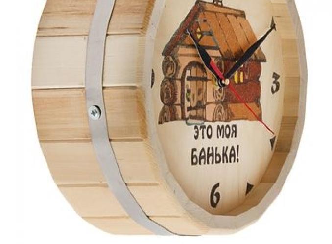 Часы банные бочёнок №10