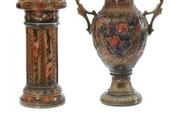 Ваза напольная Астория большая, ирис, коричневая