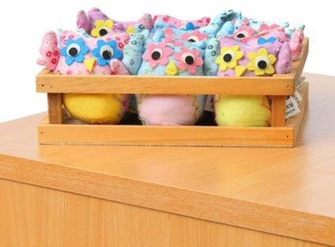 Мягкая игрушка Совушка, глазки, цвета микс