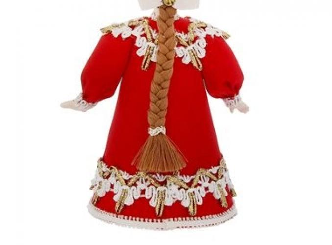 Сувенирная кукла Девичий праздничный костюм. Архангельская область