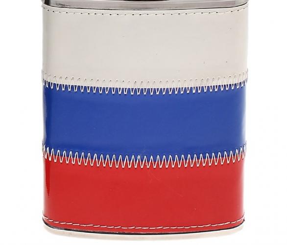 Фляжка 240 мл Российский флаг
