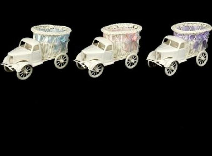 Корзина декоративная Грузовичок с овальным кузовом МИКС