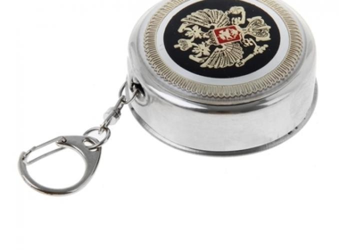 Стакан складной 6 колец с карабином, накладка герб
