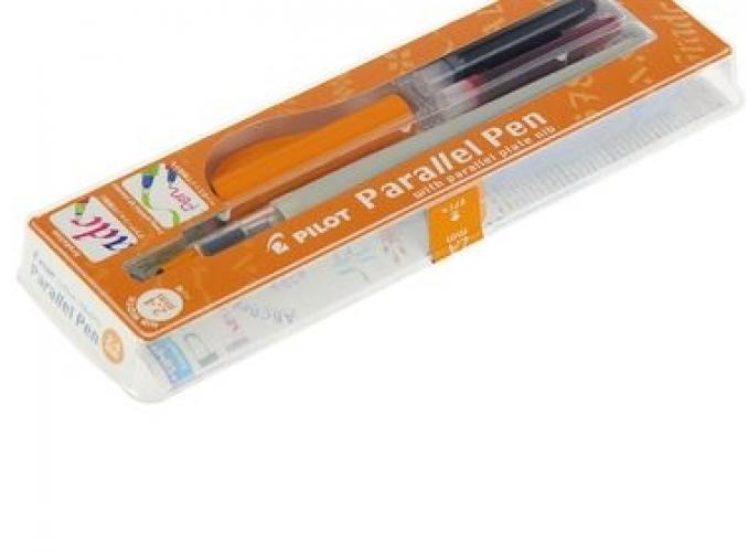 Ручка перьевая для каллиграфии Pilot Parallel Pen 2.4 мм, (картридж IC-P3) набор в футляре FP3-24