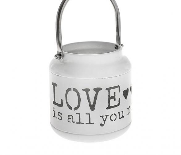 Подсвечник Love is all you need, цвета МИКС