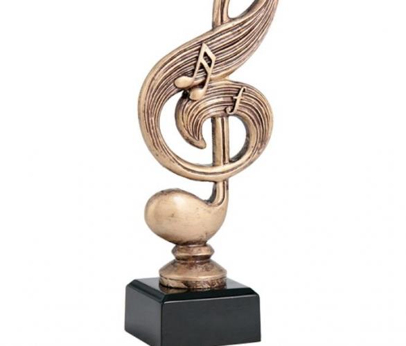 Фигурка литая Музыка RTY3859C/BR, h=17.5 см