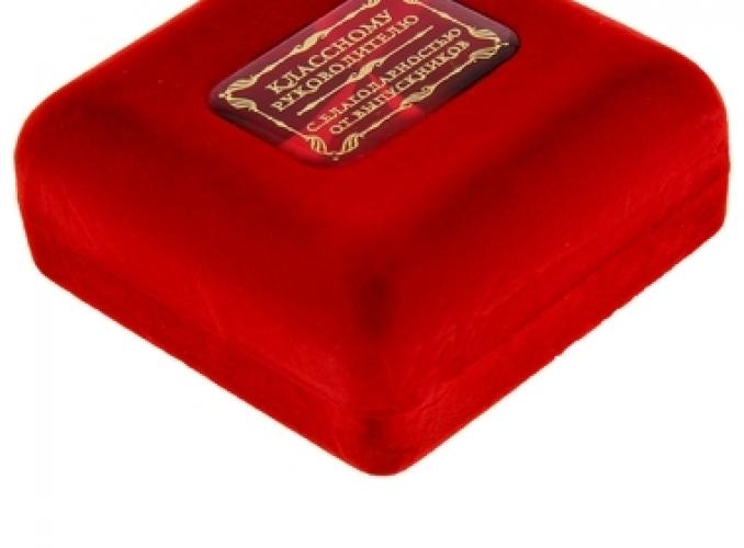 Медаль в бархатной коробке Классному руководителю