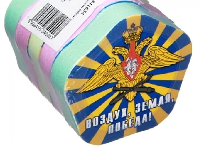 Полотенце прессованное Collorista Воздух, земля, победа!, размер 28х28 см, цвет микс