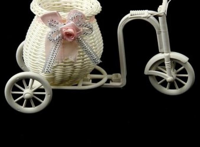Корзинка декоративная Самокат с кашпо