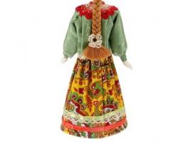 Сувенирная кукла Алена в праздничн. костюме Костромской губ. Россия. К. 19-н. 20 в.