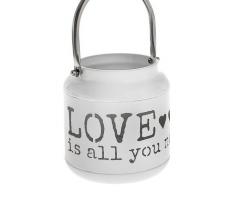 Подсвечник Love is all you need, цвета МИКС