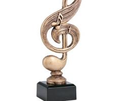 Фигурка литая Музыка RTY3859C/BR, h=17.5 см