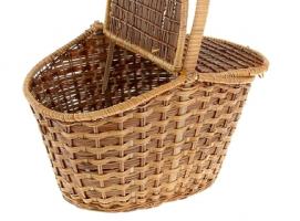 Корзина с двухстворчатой крышкой, папоротник