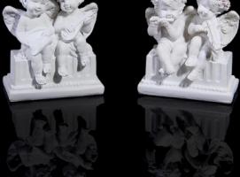 Сувенир Ангелы-парочка с музыкальными инструментами МИКС