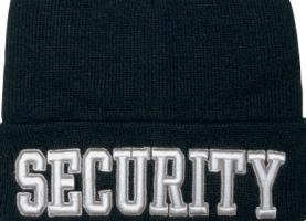 Черная шапка DELUXE SECURITY  