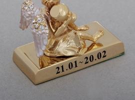 Сувенир Знак зодиака Водолей, с хрусталиками Сваровски
