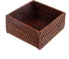 Корзина Темный кофе из ротанга