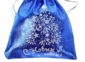 Мешочек подарочный парча Елочка