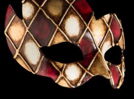 Маска Arlecchino Rosso, Венеция