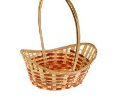 Корзинка с подтянутыми концами плетеная,бамбук,(36.5*25.5*Н14/10), 2320