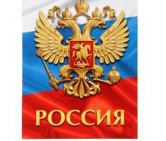 Плакат А4 «Россия. Герб РФ», картон