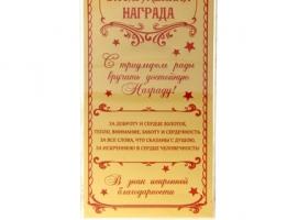 Женская фигура. Ника с медалью Нашему любимому учителю
