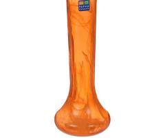 Ваза Флок алеб.  оранжевая  21*8*5,5см