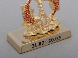 Сувенир Знак зодиака Рыбы, с хрусталиками Сваровски