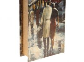 Ключница-книга Прогулка под дождём