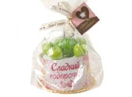 Сувенирное полотенце Пирожное с яблоками 30х30 см