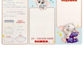 Набор коробочек + паспорт малыша Мамины сокровища