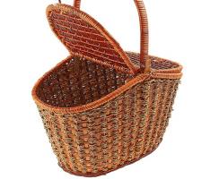 Корзина с двухстворчатой крышкой