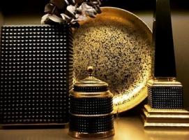 Ваза Библиотека gold