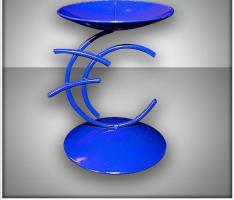 Подсвечник закат  2  синий