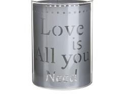 Подсвечник Love is all you need, цвета МИКС