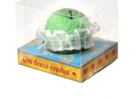 Сувенирное полотенце Яблочко 20х20 см, МИКС