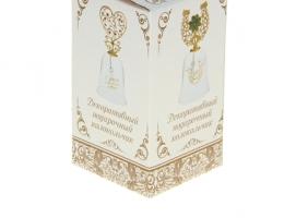 Колокольчик с фигурной ручкой сердце С Днем рождения