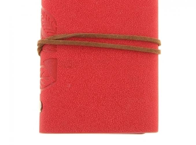 Визитница Листья, 20 холдеров, красный