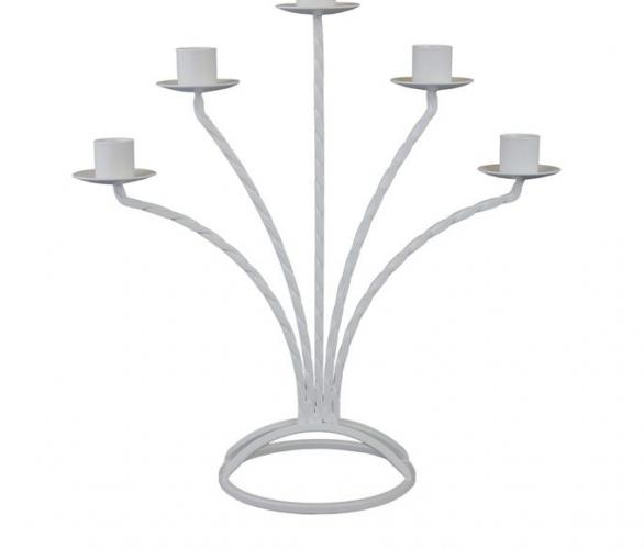 подсвечник  салют-виват белый