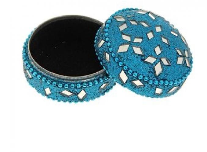 Шкатулка круглая Этника - Бирюза