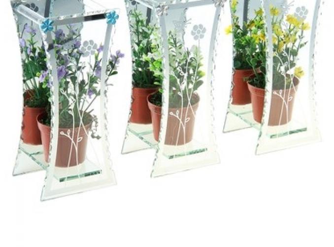 Декоративная ваза Фиалки дуга, микс